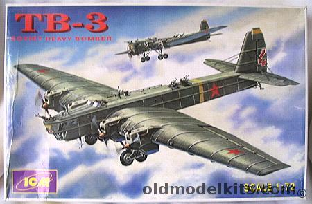 ICM 1/72 TB-3 Soviet Heavy Bomber, 72091 plastic model kit